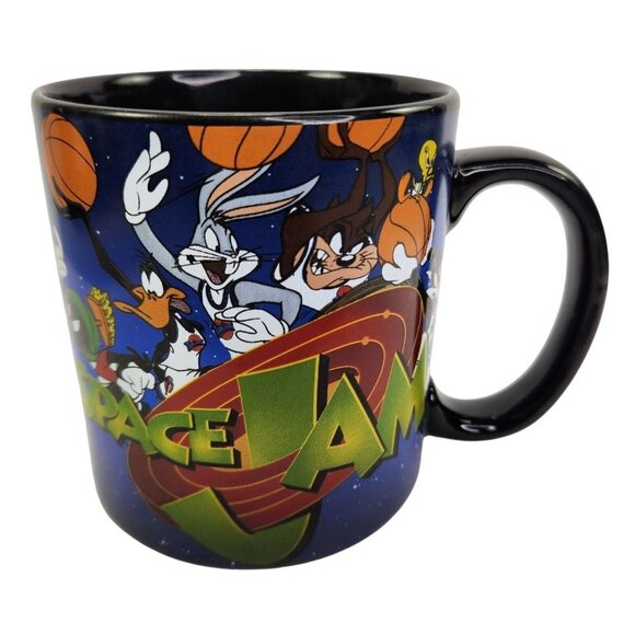 Space Jam Tune Mug Squad Monsters Coffee Black Warner Bros‎ Large 20 oz READ - Picture 1 of 8